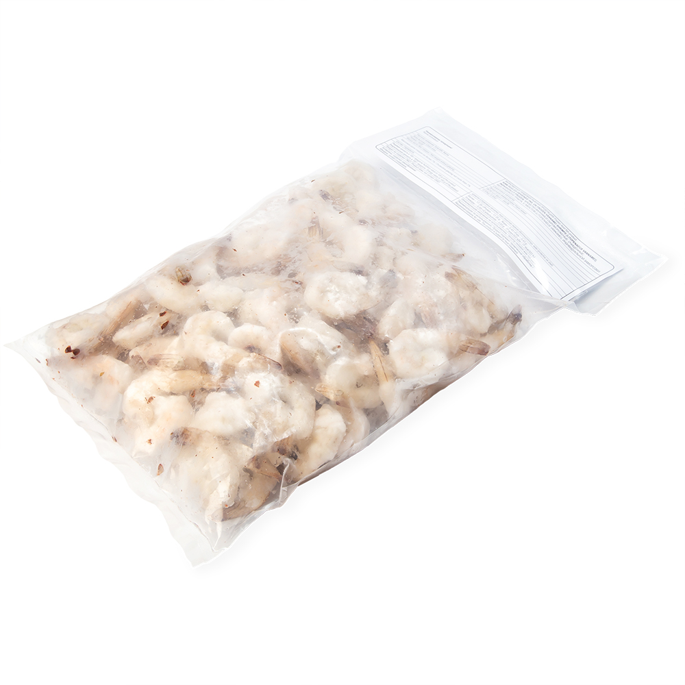 КРЕВЕТКИ VANNAMEI 41/50 С/М ОЧИЩЕННЫЕ, БЕЗ ПИЩЕВОГО ТРАКТА С ХВОСТОМ 0,93КГ ИНДИЯ