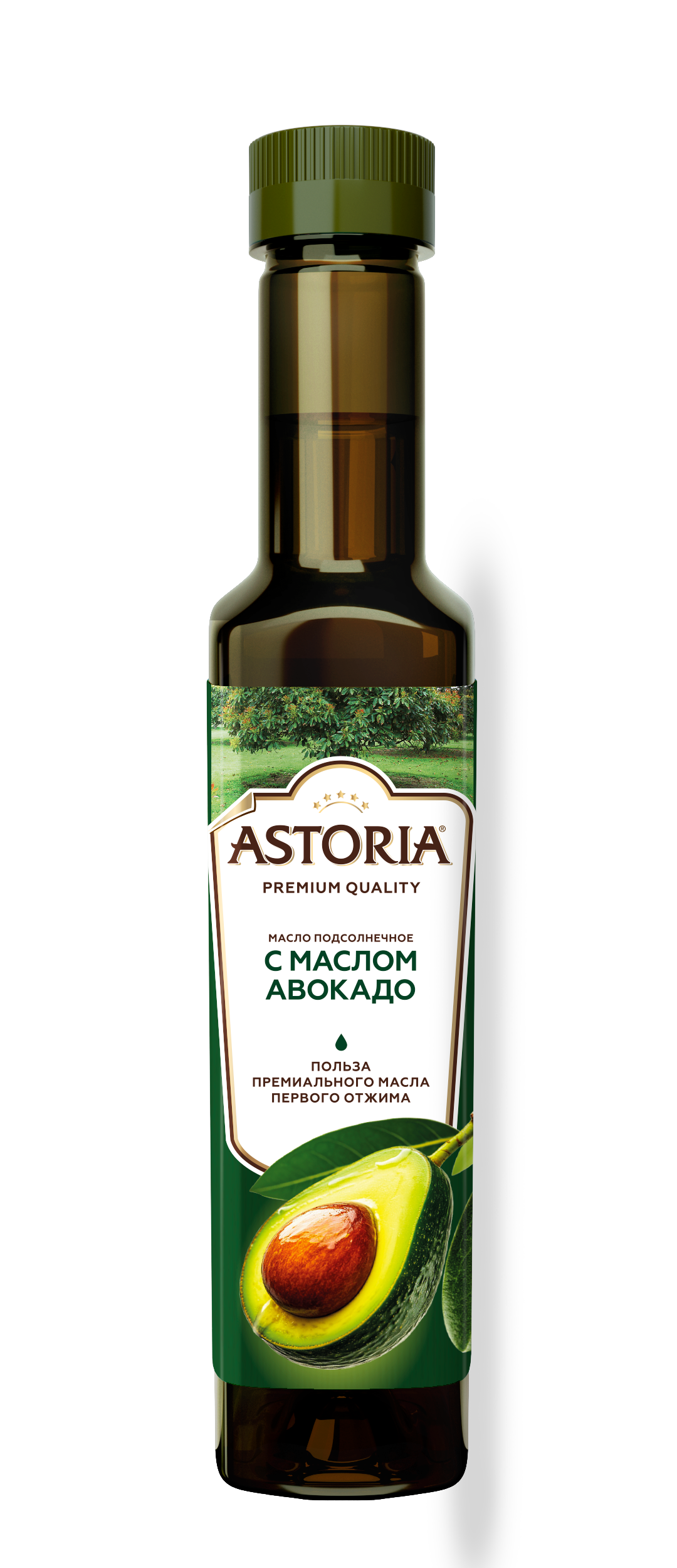МАСЛО РАСТИТЕЛЬНОЕ - СМЕСЬ АСТОРИЯ ПОДСОЛНЕЧНОЕ С МАСЛОМ АВОКАДО 250 МЛ