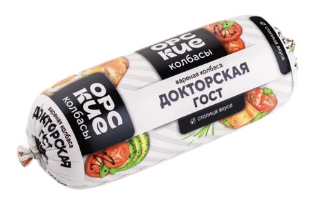 КОЛБАСА ВАРЕНАЯ ДОКТОРСКАЯ ГОСТ ОРСКИЙ МК 400ГР
