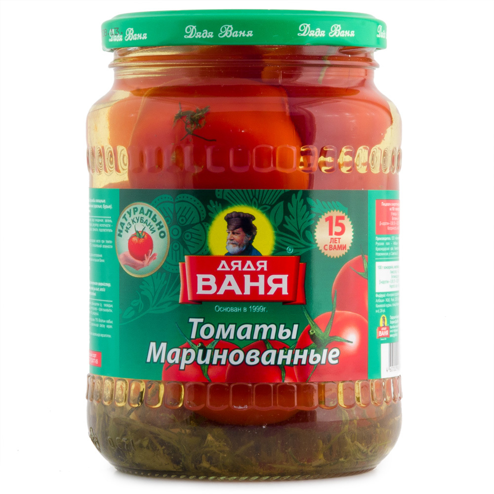 ТОМАТЫ ДЯДЯ ВАНЯ МАРИНОВАННЫЕ 680ГР