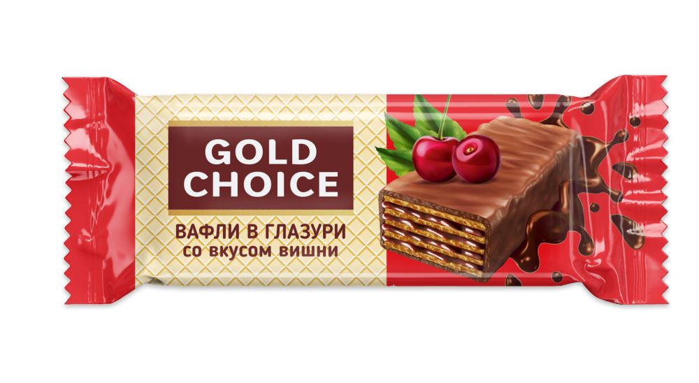 КОНФЕТЫ ВАФ ГОЛД ЧОЙС В ГЛАЗ.С КАКАО СО ВКУСОМ ВИШНИ СЛАСТИ 500ГР