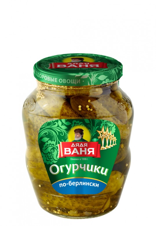 ОГУРЦЫ МАРИН ПО-БЕРЛИНСКИ ДЯДЯ ВАНЯ 680МЛ СТ/Б