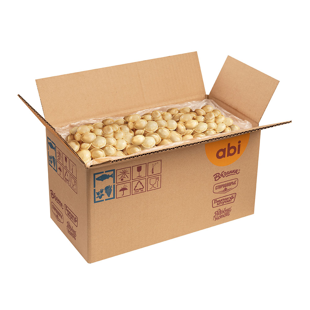 ПЕЛЬМЕНИ ПУГОВКИ С ГОВЯДИНОЙ И СВИНИНОЙ ВЫГОДНАЯ ЦЕНА /ВЕС