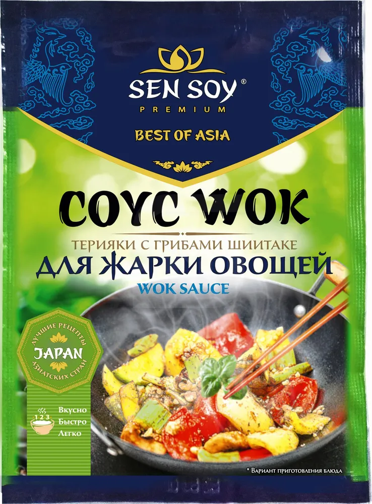 СОУС Д/П ЛАПШИ ВОК С ГРИБАМИ ШИИТАКЕ Д/ЖАРКИ ОВОЩЕЙ 80ГР