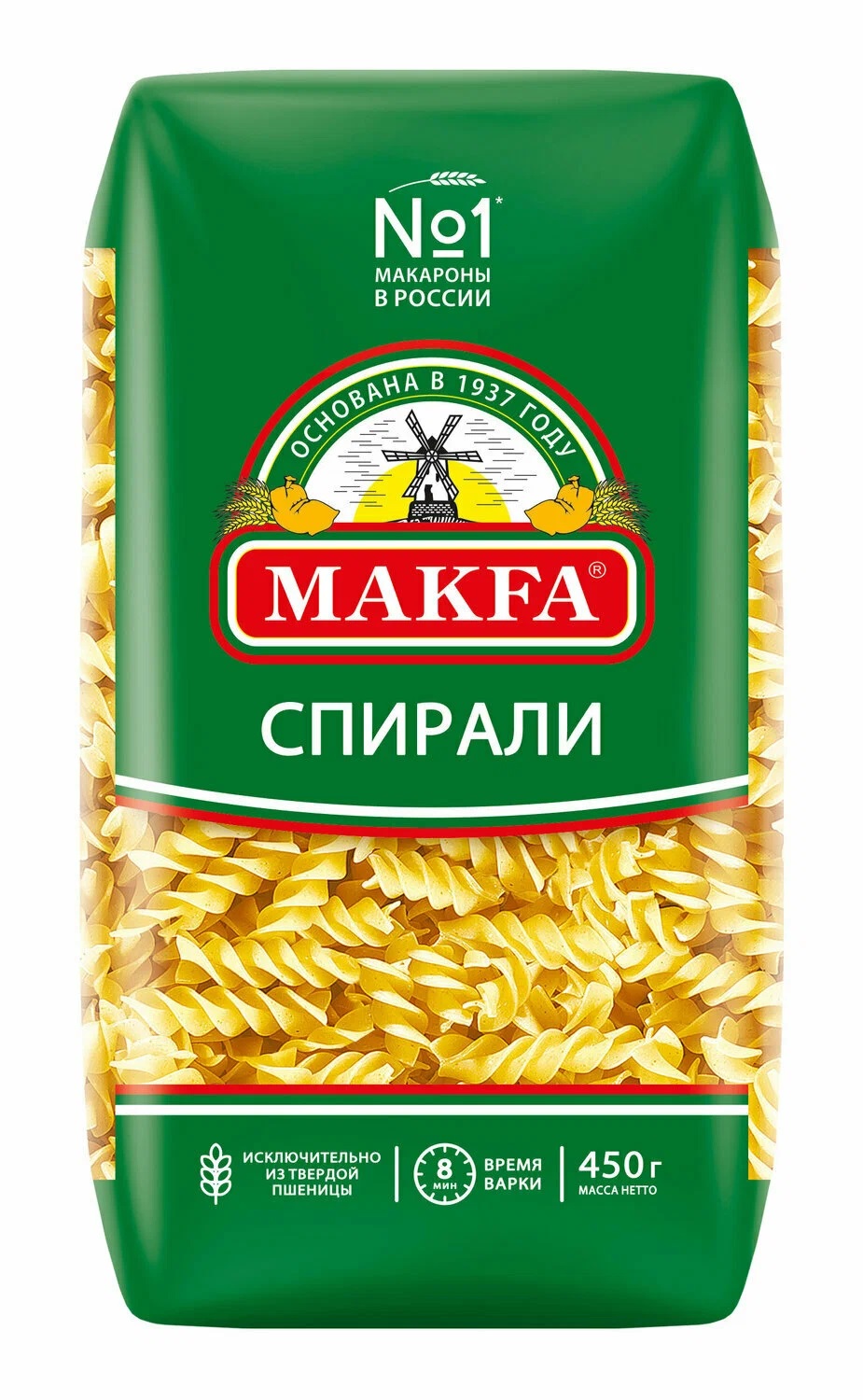 МАКАРОНЫ МАКФА СПИРАЛИ 450ГР