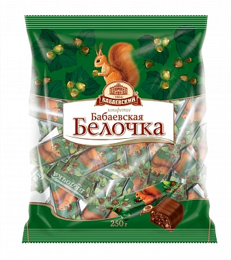 КОНФЕТЫ БАБАЕВСКАЯ БЕЛОЧКА 200ГР