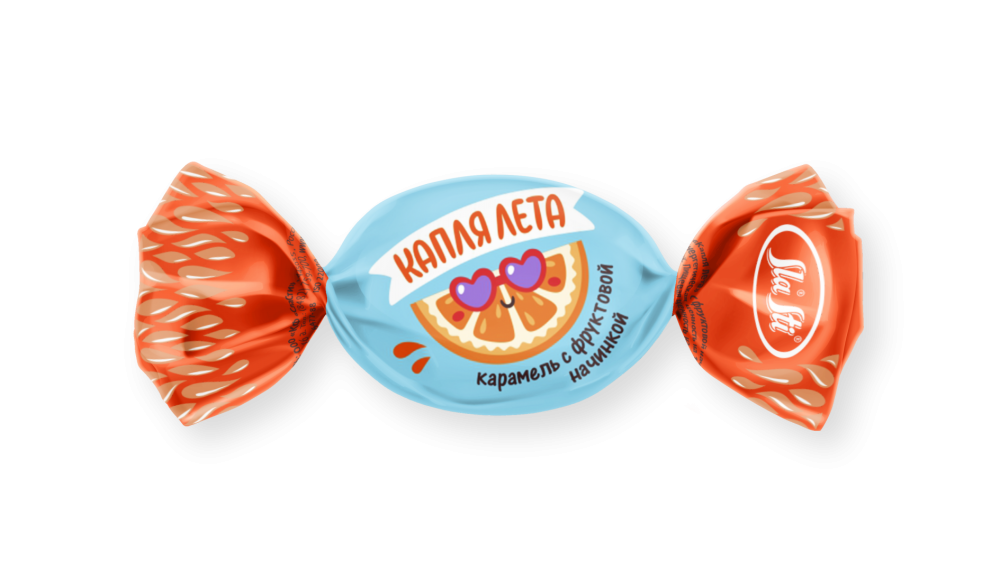 КАРАМЕЛЬ КАПЛЯ ЛЕТА АПЕЛЬСИН СЛАСТИ 1КГ