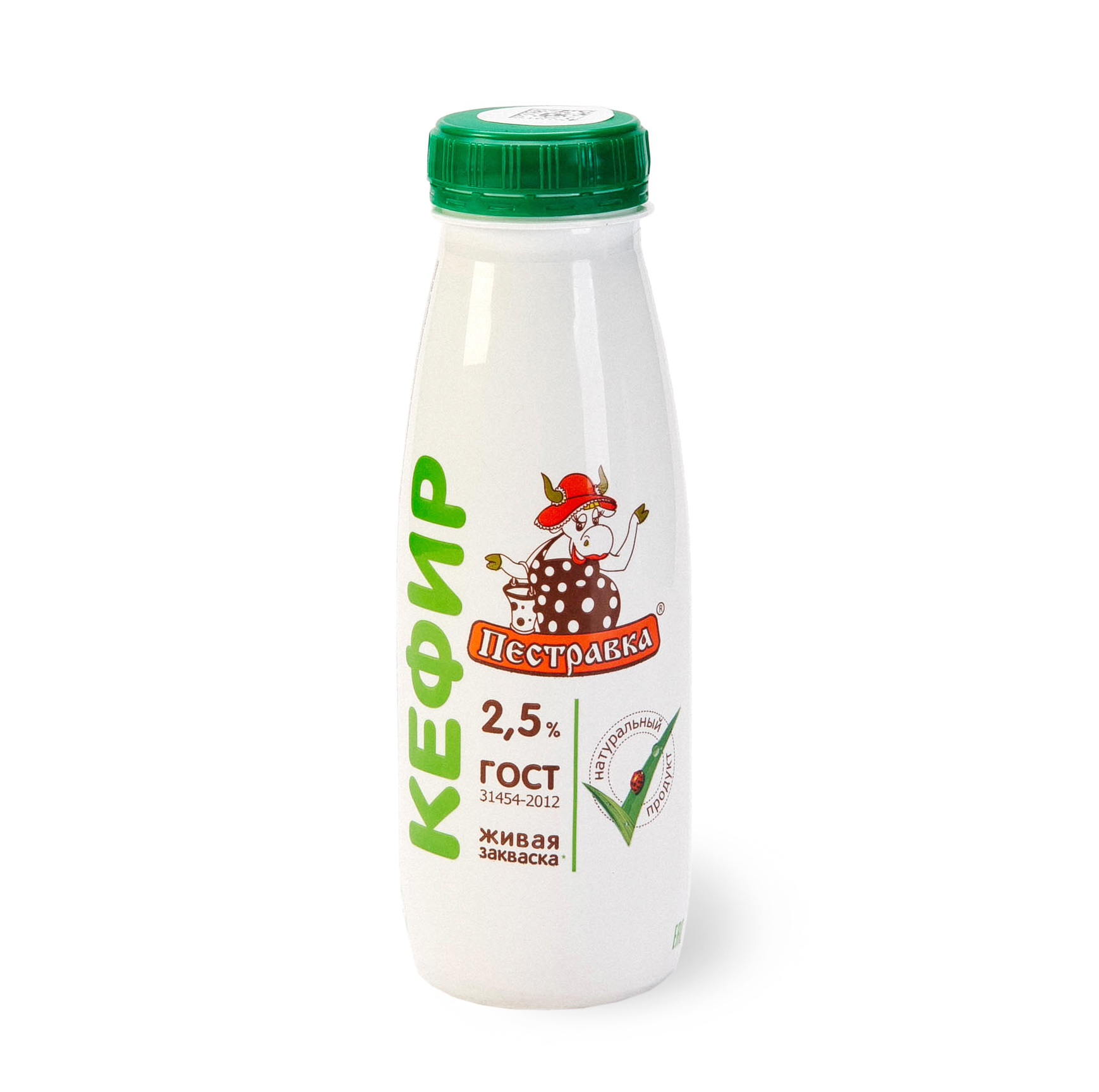 БЗМЖ КЕФИР ПЕСТРАВКА 2,5% 270ГР ПЭТ