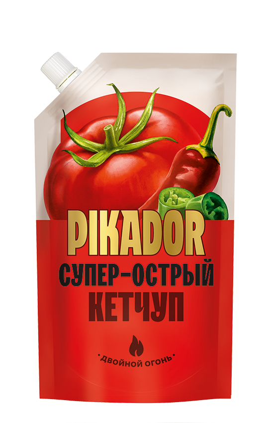 КЕТЧУП ПИКАДОР СУПЕР ОСТРЫЙ Д/П 300ГР