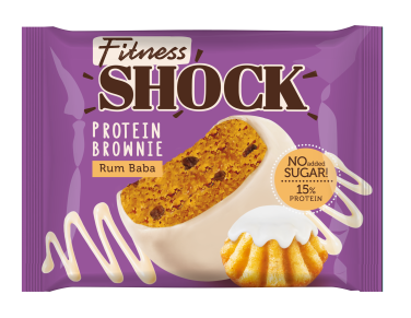 БРАУНИ ФИТНЕСШОК РОМОВАЯ БАБА ГЛАЗИРОВАННЫЙ 50ГР