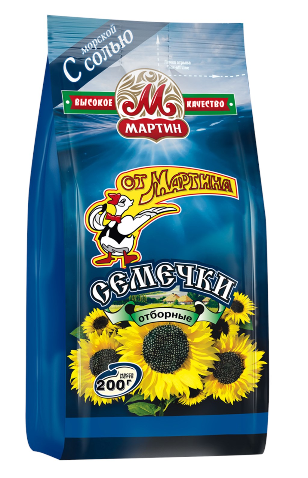 СЕМЕЧКИ ОТ МАРТИНА ОТБОРНЫЕ С МОРСК.СОЛЬЮ 200ГР