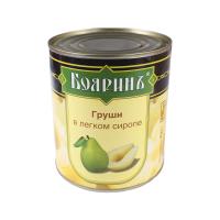 ГРУШИ ПОЛОВИНКИ В ЛЕГКОМ СИРОПЕ Ж/Б 850МЛ