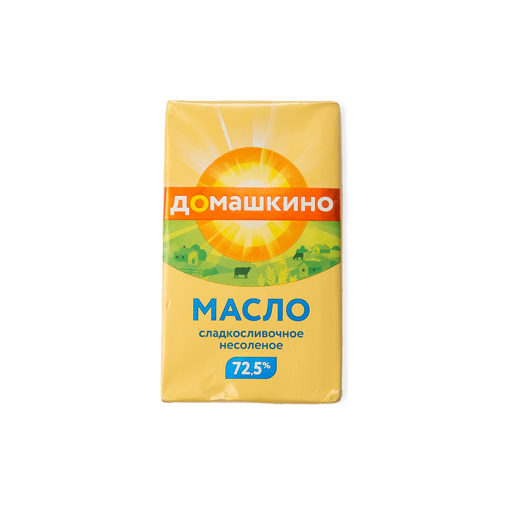 БЗМЖ МАСЛО СЕЛО ДОМАШКИНО СЛИВОЧНОЕ 72,5% 180ГР