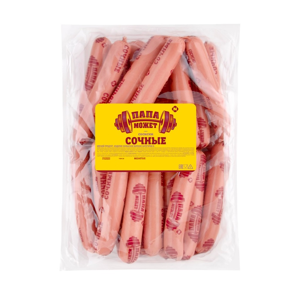 СОСИСКИ СОЧНЫЕ ПАПА МОЖЕТ /ВЕС