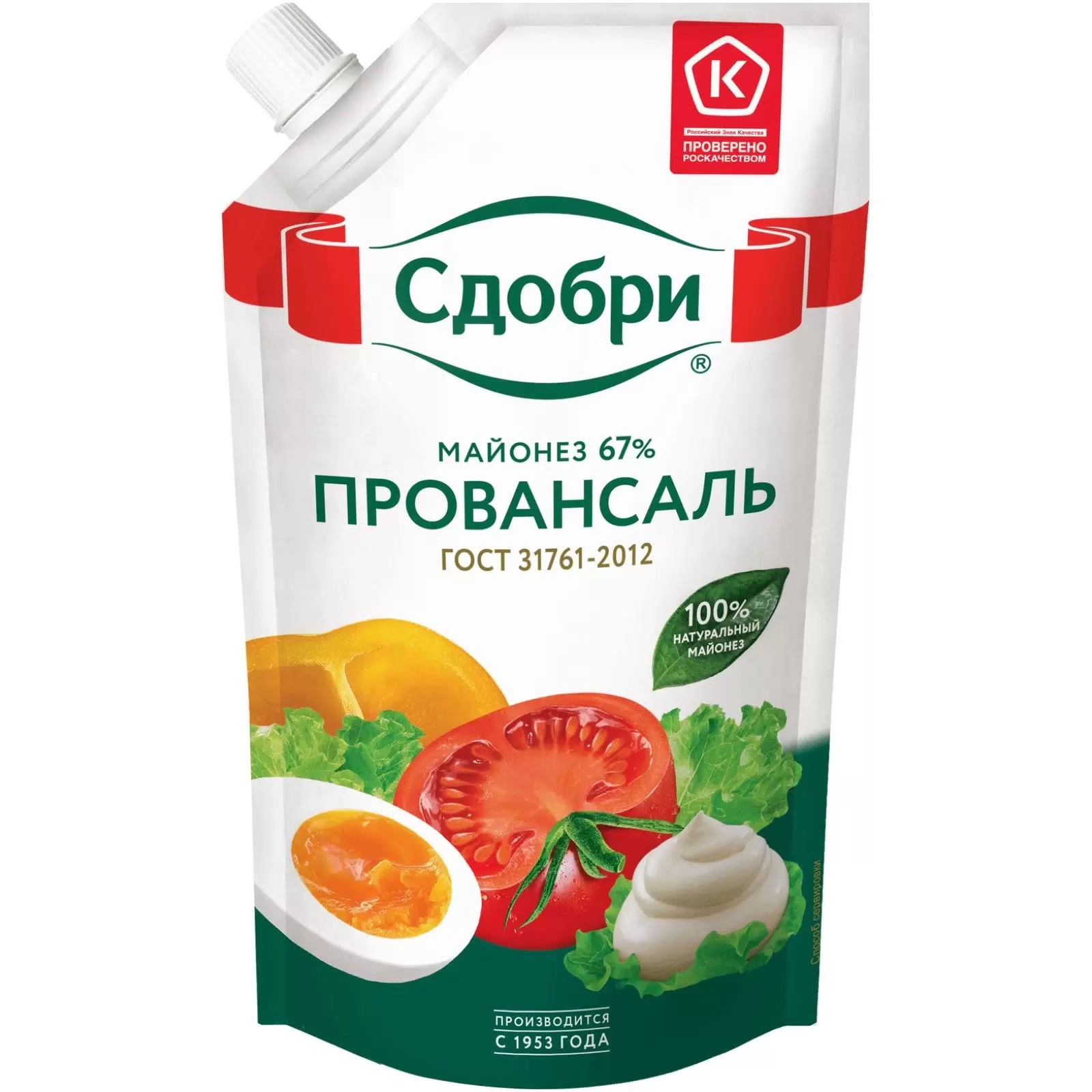 МАЙОНЕЗ СДОБРИ ПРОВАНСАЛЬ 67% 192ГР Д/П