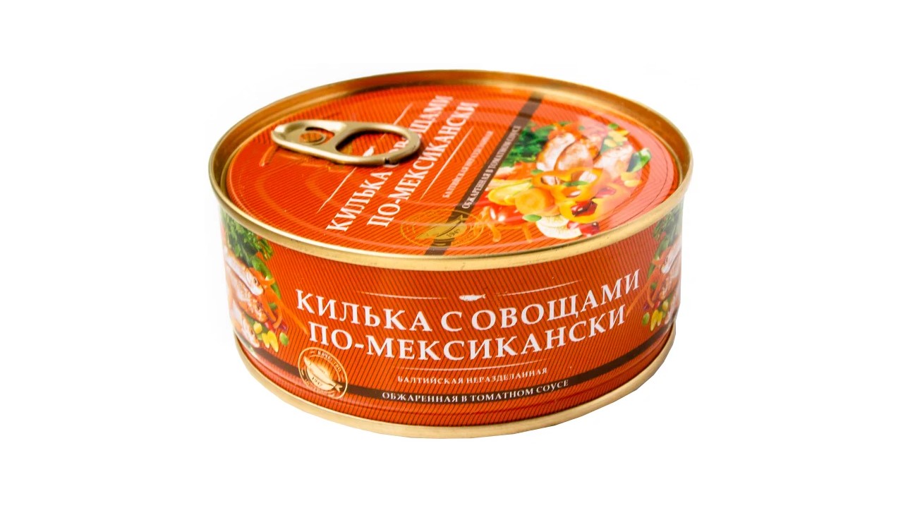 КИЛЬКА В Т/С С ОВОЩ ПО-МЕКСИКАНСКИ ЗА РОДИНУ Ж/Б 240ГР