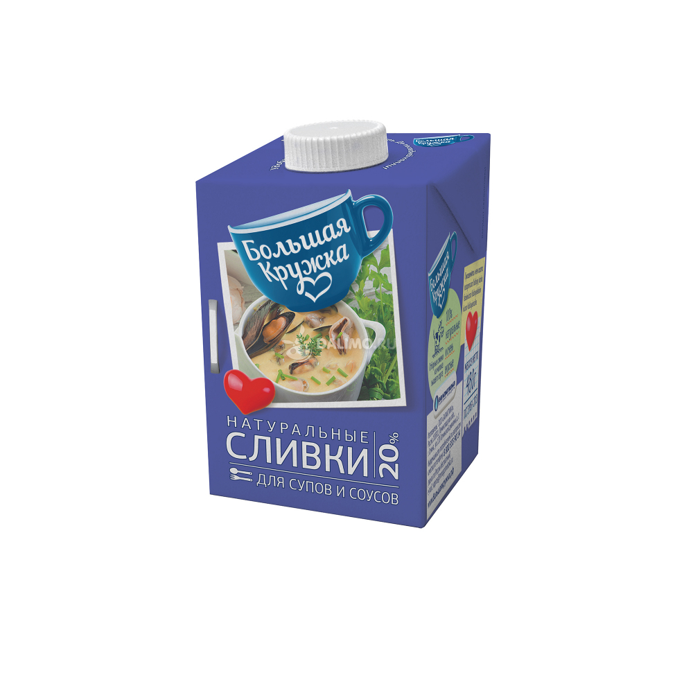 БЗМЖ СЛИВКИ БК 20% 500ГР
