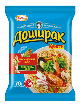 ЛАПША ДОШИРАК МОРЕПРОДУКТЫ 70ГР