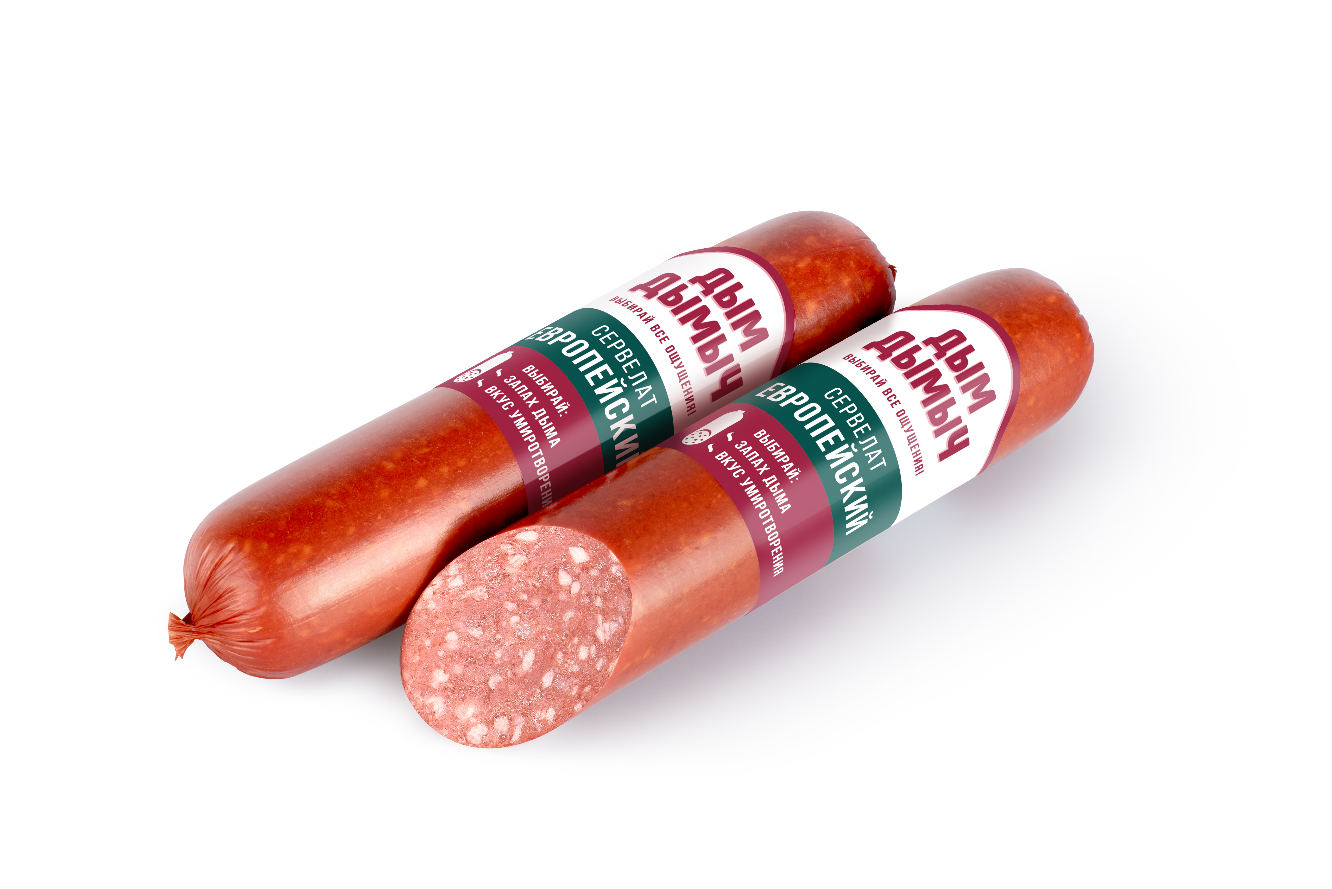 КОЛБАСА СЕРВЕЛАТ ЕВРОПЕЙСКИЙ ДЫМ ДЫМЫЧ П/К  350ГР