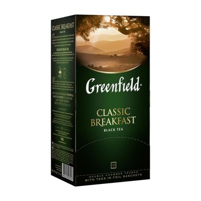 ЧАЙ ГРИНФИЛД КЛАССИЧЕСКИЙ ЗАВТРАК 25П*2ГР