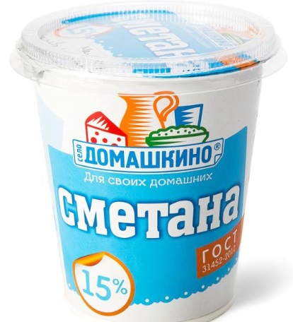 БЗМЖ СМЕТАНА СЕЛО ДОМАШКИНО 15% 300ГР