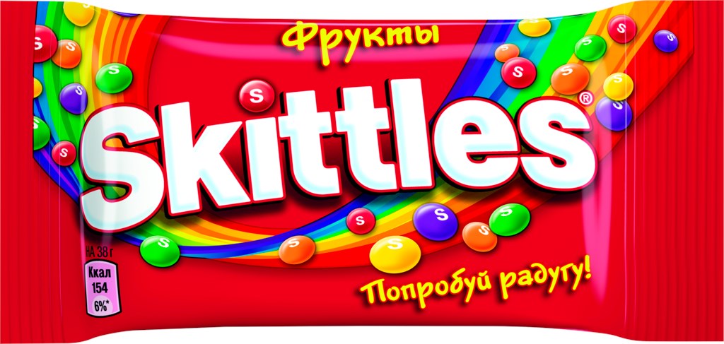 КОНФЕТЫ ЖЕВ СКИТЛС В ГЛАЗУРИ ФРУКТЫ 38ГР