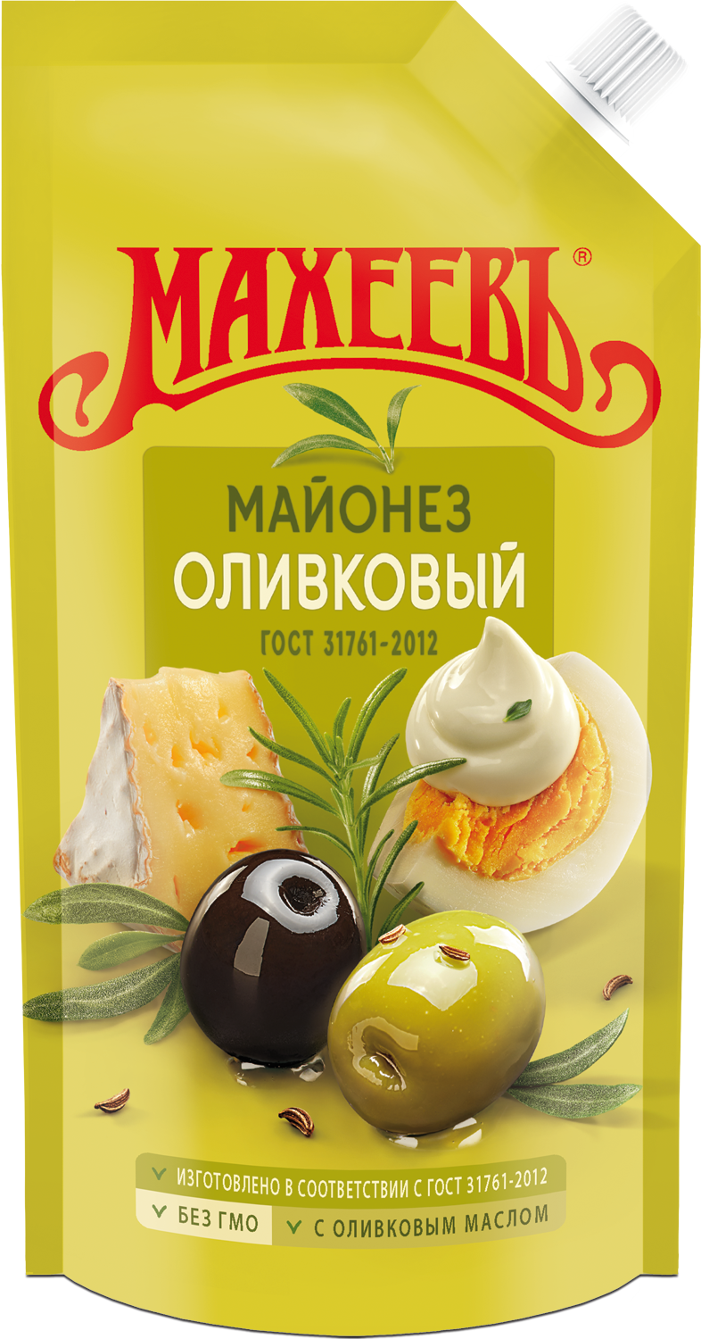 МАЙОНЕЗ МАХЕЕВ ОЛИВКОВЫЙ 67% Д/П 200МЛ