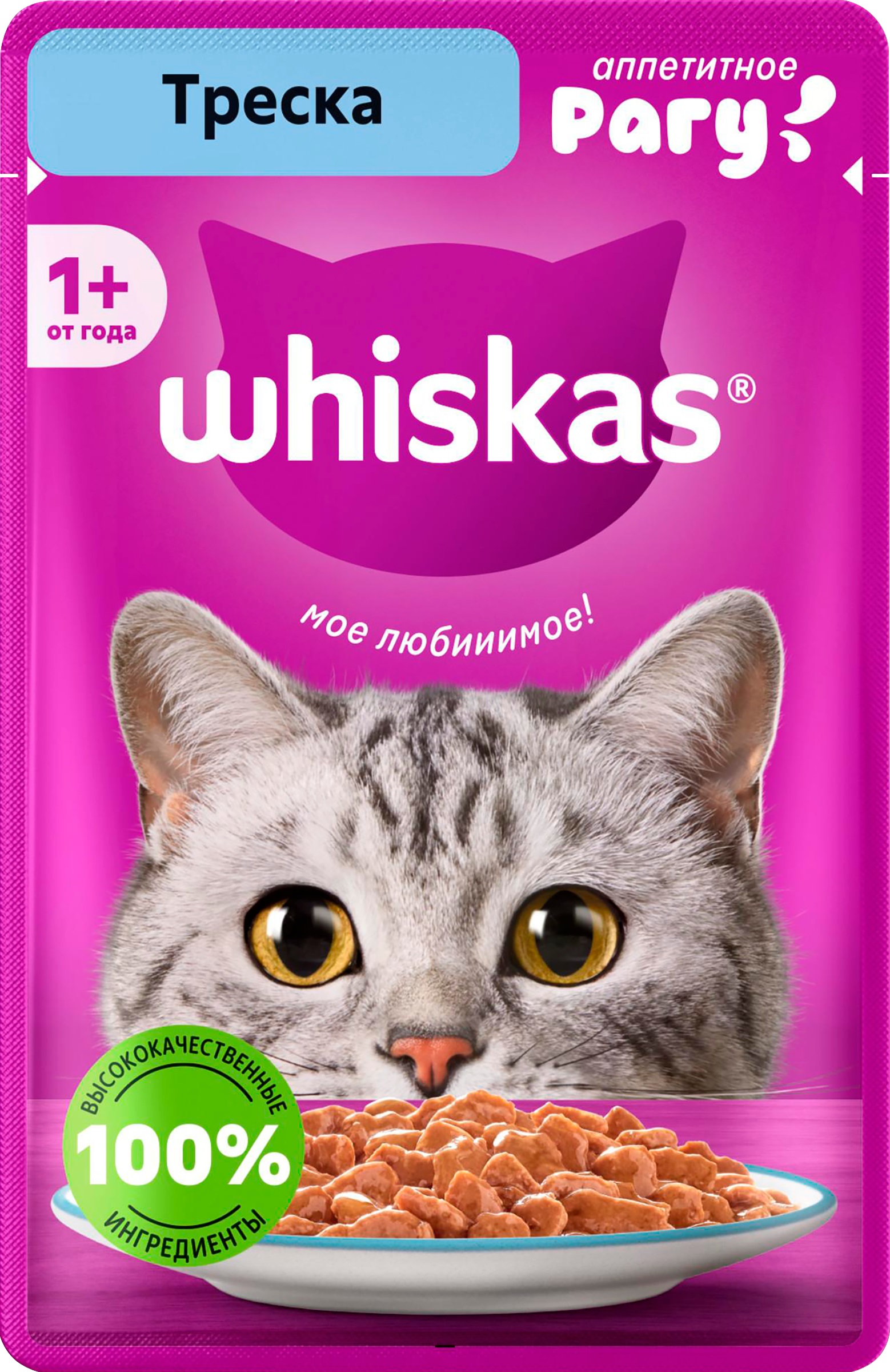 КОРМ ВИСКАС Д/КОШЕК РАГУ С ТРЕСКОЙ ПАУЧ 75ГР