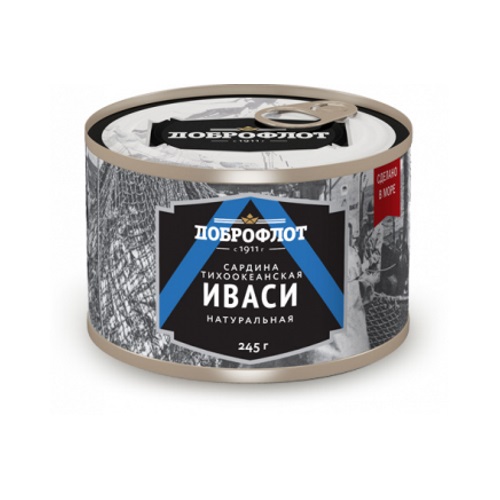 САРДИНА ИВАСИ ДОБРОФЛОТ №6 НАТУР С/К 245ГР