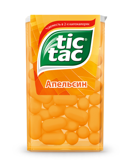 ДРАЖЕ ТИК ТАК АПЕЛЬСИН 16ГР