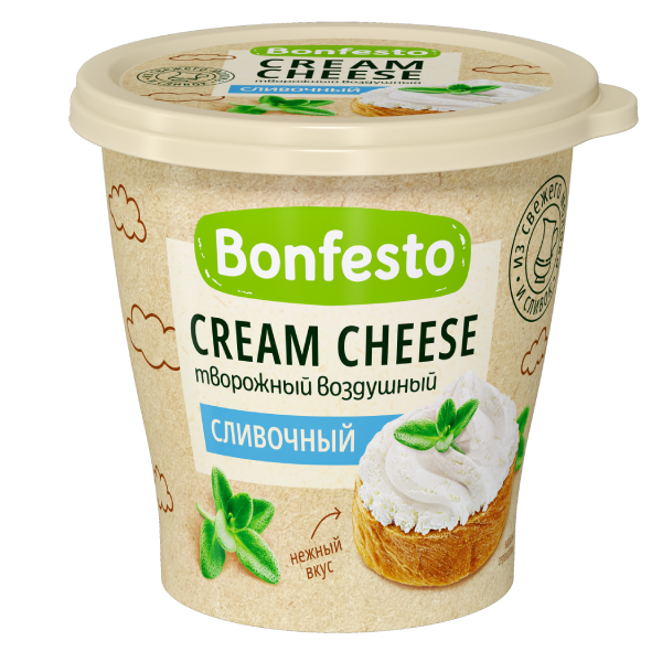 БЗМЖ СЫР ТВОРОЖНЫЙ КРЕМЧИЗ ВОЗДУШНЫЙ СЛИВОЧНЫЙ 65% 140ГР