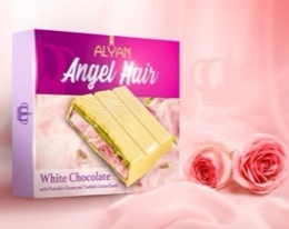 ШОКОЛАД ANGLE HAIR РОЗОВЫЙ С ФИСТАШКОВЫМ КРЕМОМ И ПИШМАНИЕ 80ГР