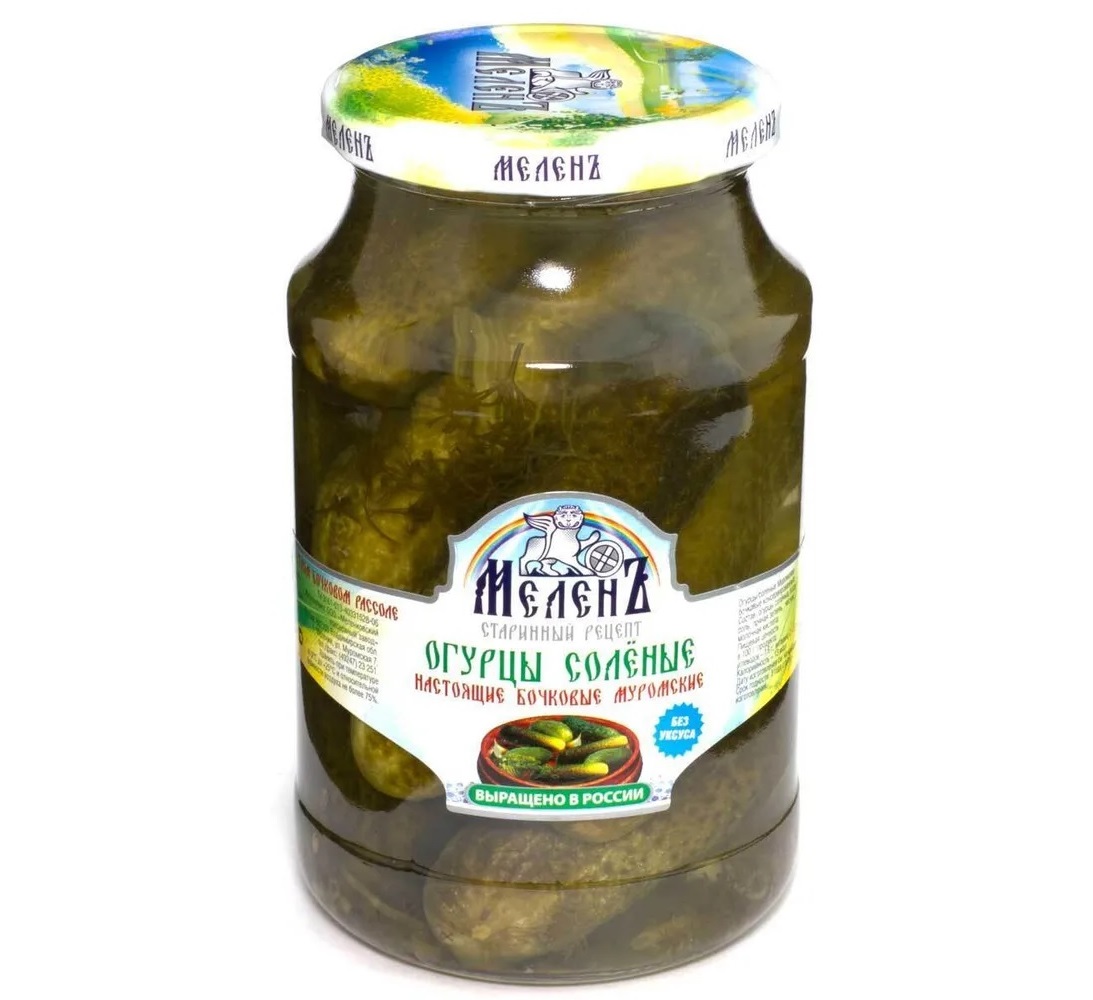 ОГУРЦЫ МЕЛЕНЬ МЕЛЬНКОВСКИЕ  МАРИНОВАННЫЕ  900ГР