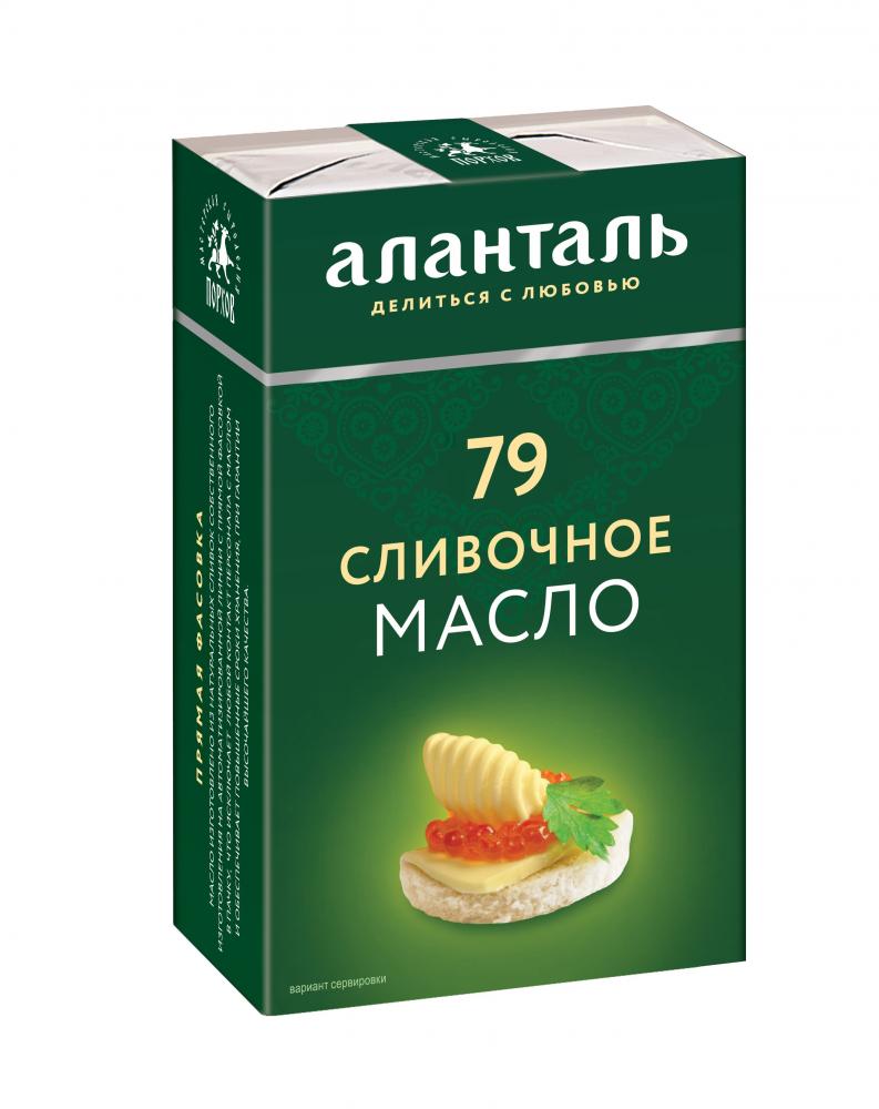 БЗМЖ МАСЛО СЛИВОЧНОЕ АЛАНТАЛЬ 79% БРИКЕТ 180Г