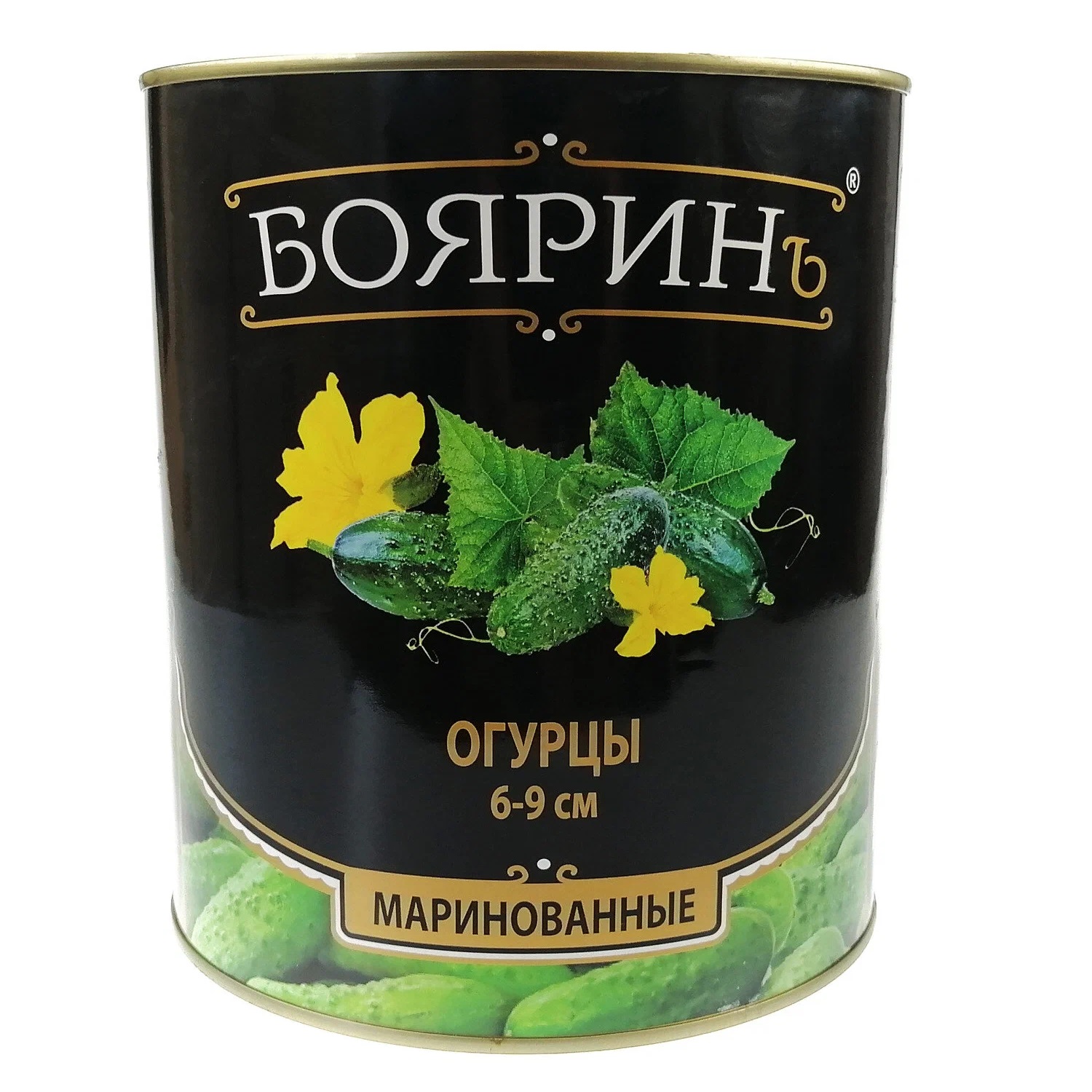 ОГУРЦЫ 3100МЛ (4) 6-9СМ МАРИН. Ж/Б БОЯРИН ИМП (ВЕС 1550Г)