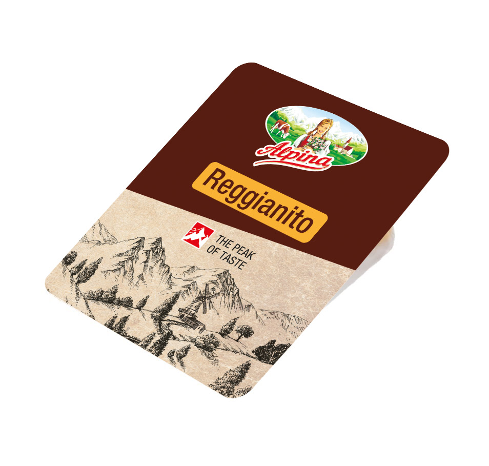 БЗМЖ СЫР АЛЬПИНА РЕДЖАНИТО 4 МЕСЯЦА ВЫДЕРЖКИ 34% МДЖ ЧИЛИ 140ГР