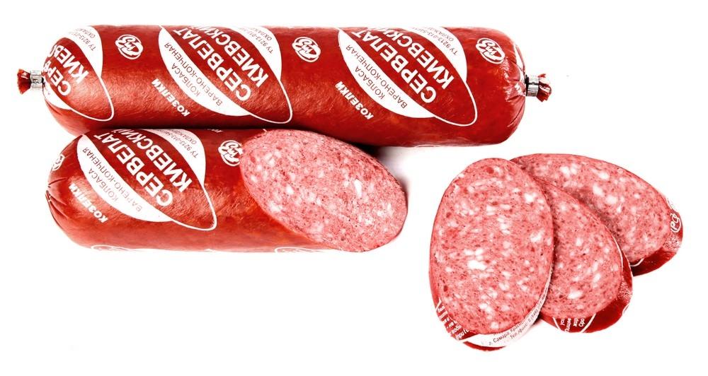 КОЛБАСА СЕРВЕЛАТ КИЕВСКИЙ В/У /ВЕС