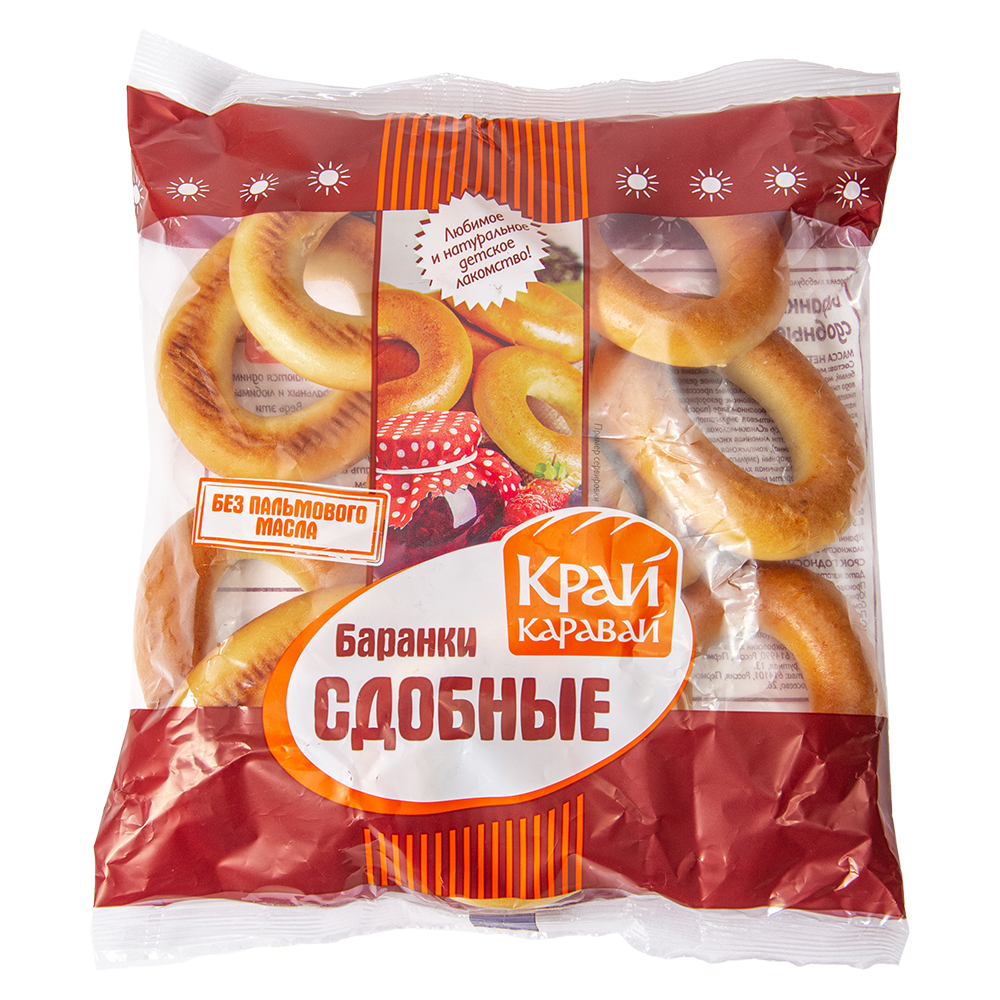 БАРАНКИ СДОБНЫЕ В/С ТОЛЬЯТТИХЛЕБ 350ГР