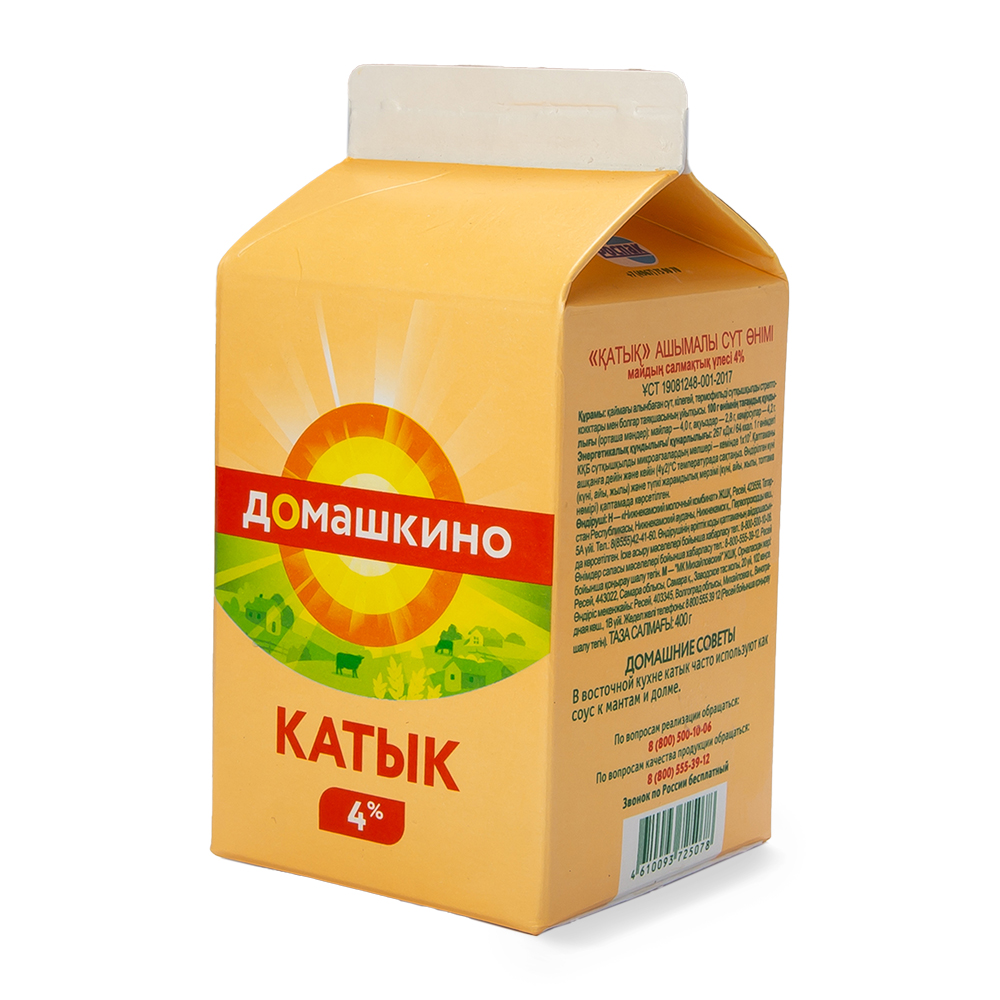 БЗМЖ КАТЫК СЕЛО ДОМАШКИНО 4% 400ГР П/П