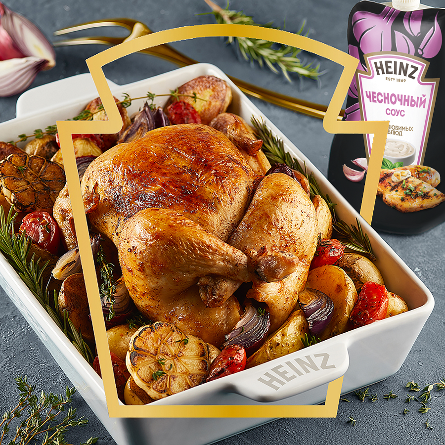 СОУС ХАЙНЦ ЧЕСНОЧНЫЙ 200ГР Д/П