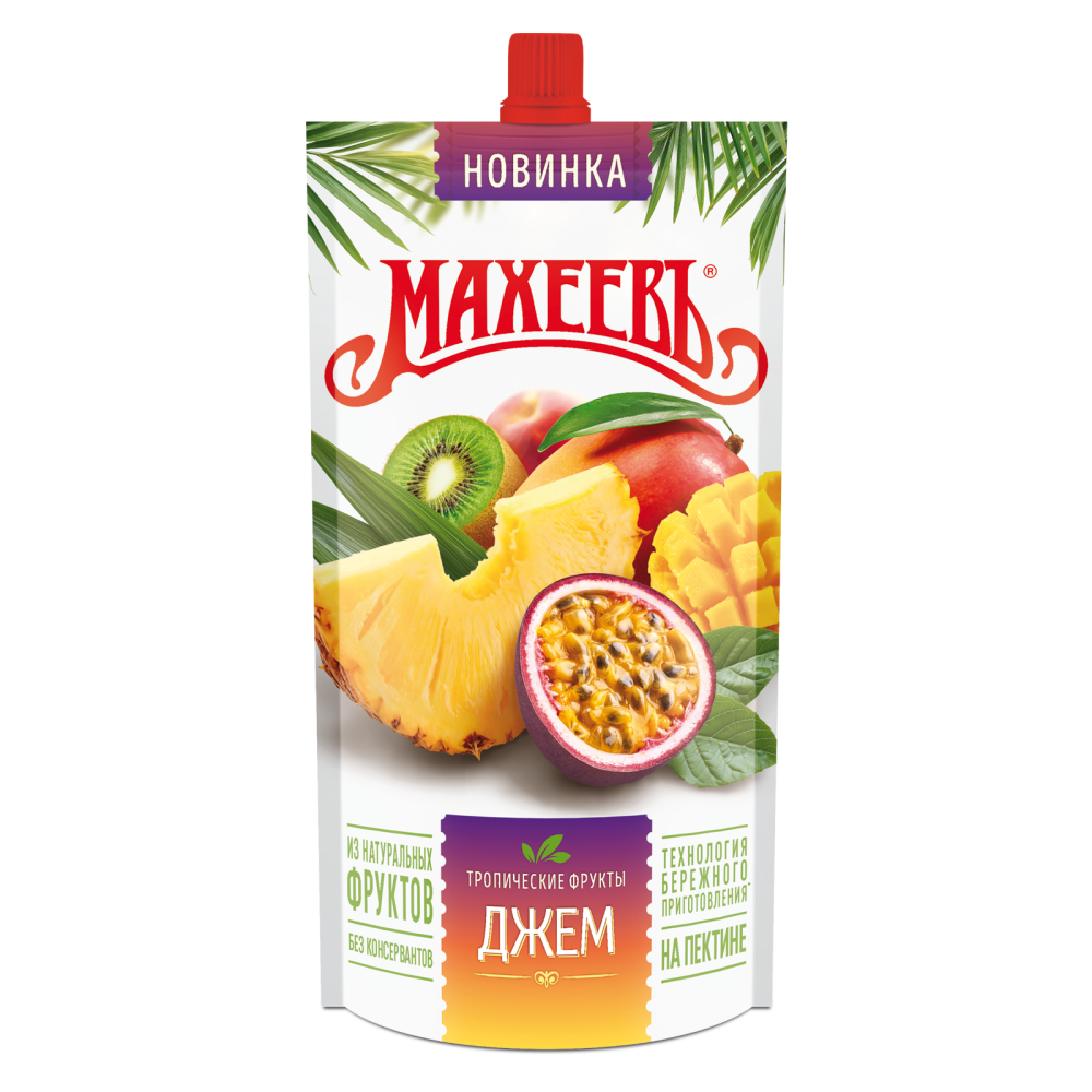 ДЖЕМ МАХЕЕВ ТРОПИЧЕСКИЕ ФРУКТЫ 300ГР ДПДЗ