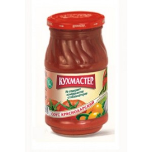 СОУС ТОМАТНЫЙ КРАСНОДАРСКИЙ КУХМАСТЕР 480ГР СТ/Б