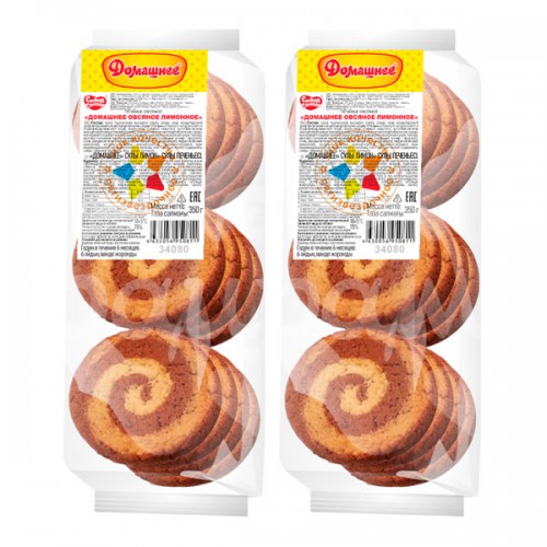 ПЕЧЕНЬЕ СС ДОМАШНЕЕ ОВСЯНОЕ ЛИМОННОЕ 350ГР