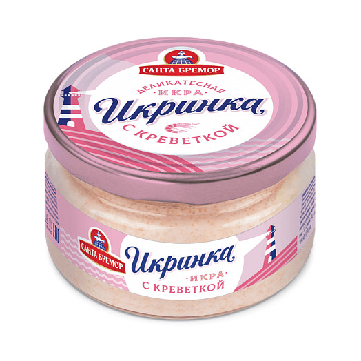 ИКРА ДЕЛИКАТЕСНАЯ ИКРИНКА С КРЕВЕТКОЙ 160ГР