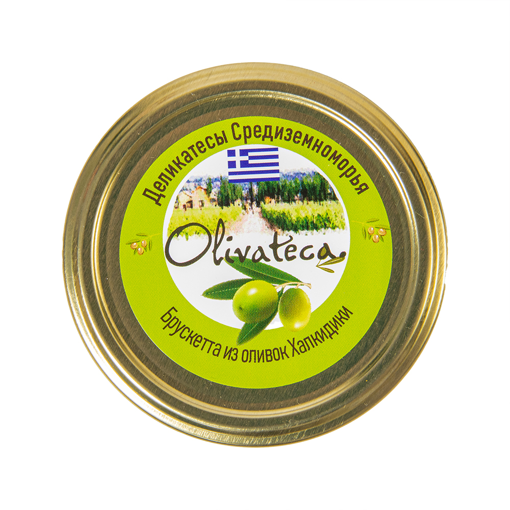 БРУСКЕТТА ИЗ ОЛИВОК ХАЛКИДИКИ С ДОБАВКАМИ СТ/Б 150ГР