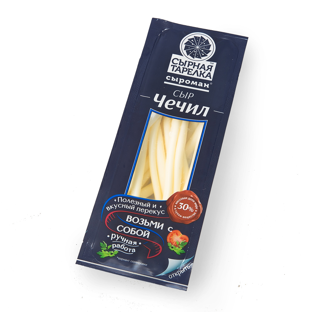 БЗМЖ СЫР ЧЕЧИЛ СПАГЕТТИ СЫРНАЯ ТАРЕЛКА ФАС 30% 100ГР