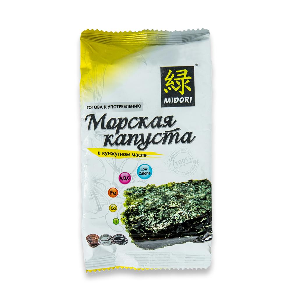 МОРСКАЯ КАПУСТА МИДОРИ ЖАР В КУНЖУТНОМ МАСЛЕ 5Г
