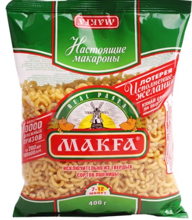 МАКАРОНЫ МАКФА РОЖКИ 400ГР