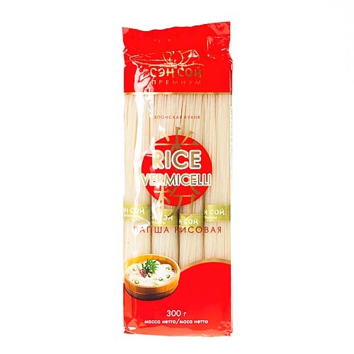 РИСОВАЯ  СЕН СОЙ RICE VERMICELLI 300Г РИСОВАЯ  СЕН СОЙ RICE VERMICELLI 300Г