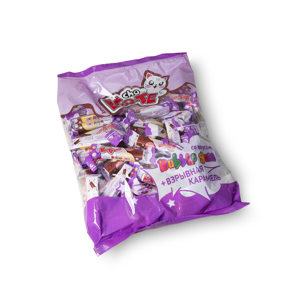 КОНФЕТЫ МХ CHO KO-TE "BUBBLE GUM" И ВЗРЫВНОЙ КАРАМЕЛЬЮ 1КГ